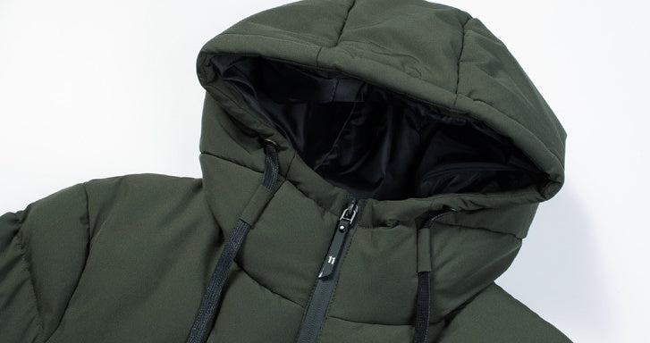 New Men Women Cotton Coat USB Smart Electric Heated Jackets Winter Thicken Down Outdoor Hiking Ski Clothing 7XL